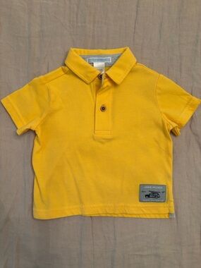 Janie and Jack Bright Yellow Polo Top / Size 3-6 Months